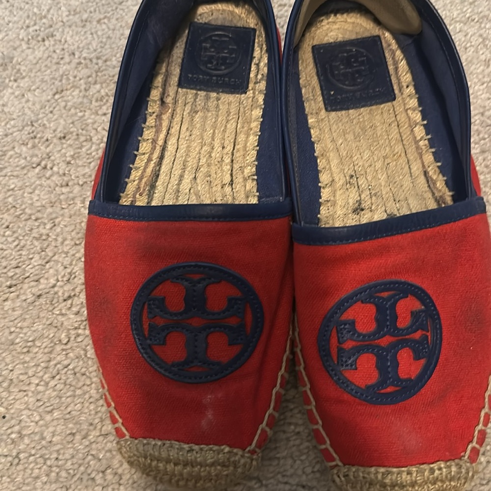 Toryburch Espadrilles Navy & Red - image 2